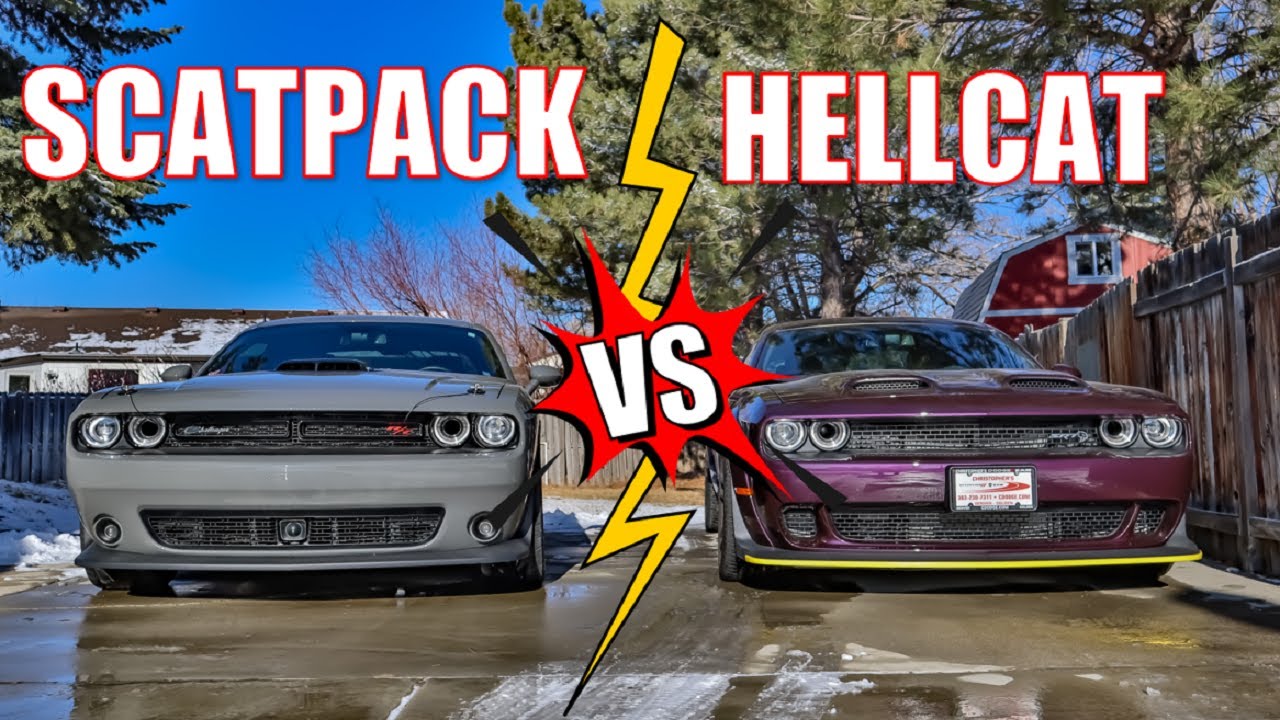 hellcat scat pack: A Comparison of Dodge's Mighty Muscle Cars